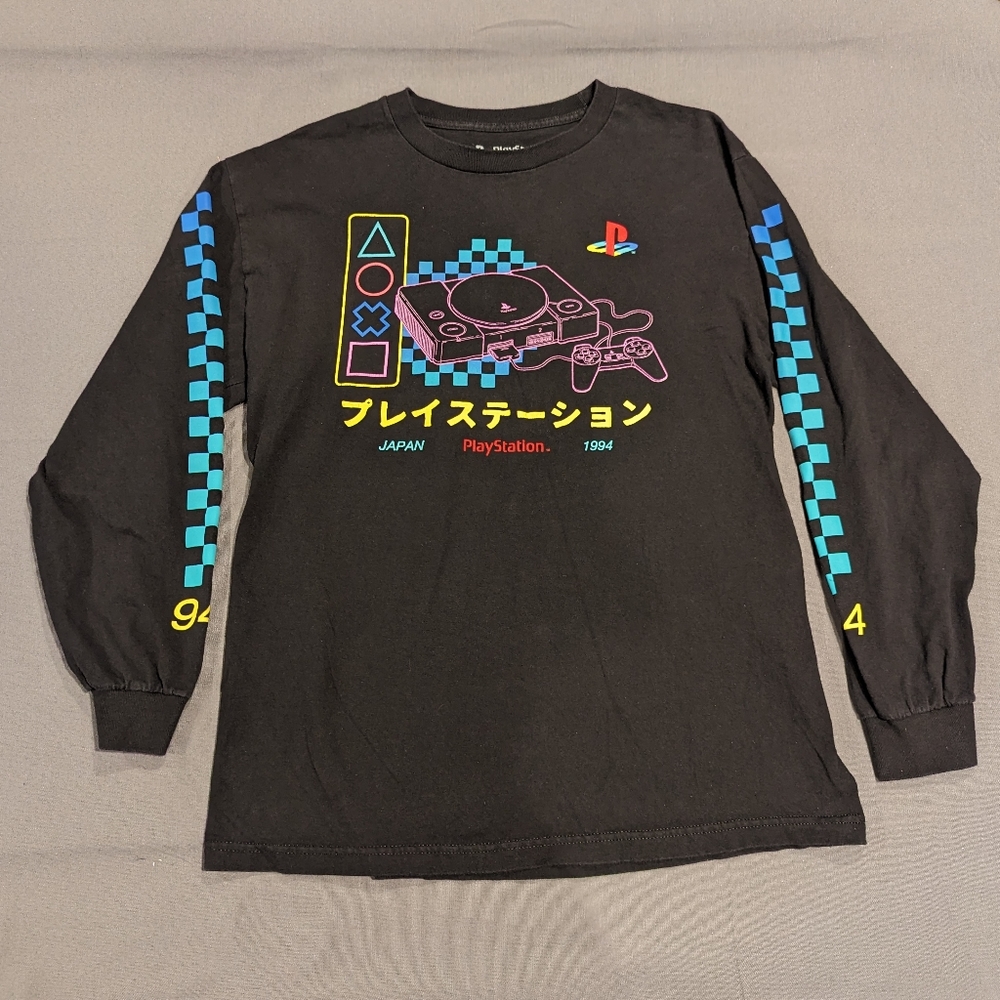 Men's PlayStation Long Sleeve Shirt Black L